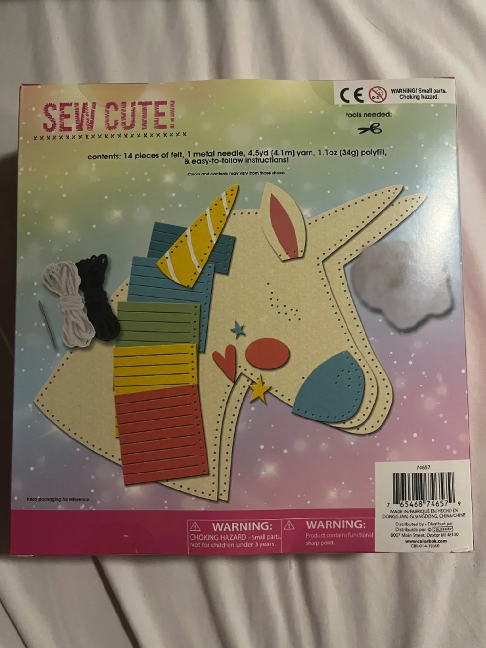 DIY unicorn pillow craft for kids